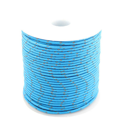 CAMPINGSKY Peegeldav Paracord 2mm 3-südamikuga välimatkanöör Langevarjunöör Paeltelk Multifunktsionaalne Corda