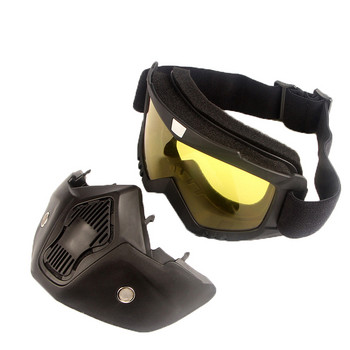 Tactical CS Outdoor Sports Μάσκα προσώπου Airsoft Sport Μοτοσικλέτας Γυαλιά Προστασίας UV400 Γυαλιά ασφαλείας Κυνηγετικά Γυαλιά σκοποβολής