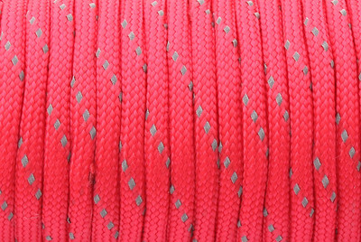 CAMPINGSKY Paracord reflectorizant 550 Snur de parașuta Snur Cort Cort Mil Spec Tip III 7 Toroane pentru drumeții Camping