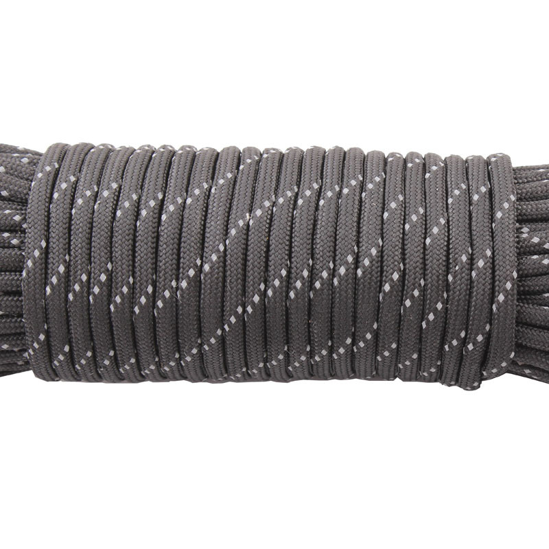 CAMPINGSKY Paracord reflectorizant 550 Snur de parașuta Snur Cort Cort Mil Spec Tip III 7 Toroane pentru drumeții Camping