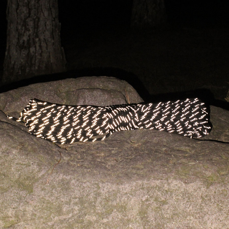 CAMPINGSKY Paracord reflectorizant 550 Snur de parașuta Snur Cort Cort Mil Spec Tip III 7 Toroane pentru drumeții Camping