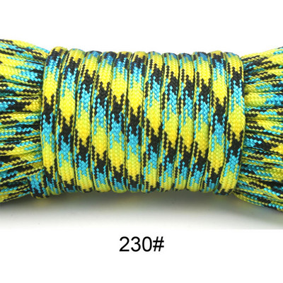 252 de culori 100FT Paracord 550 Paracord Rope Cuerda Escalada Mil Spec Type III 7Strand Paracorde Kit de supraviețuire pentru camping în aer liber
