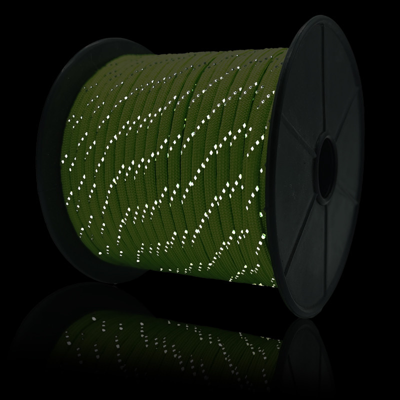 Peegeldav Paracord 550 nöör, 7 haru, 4 mm telkköis, matkamise ellujäämise tarvikud