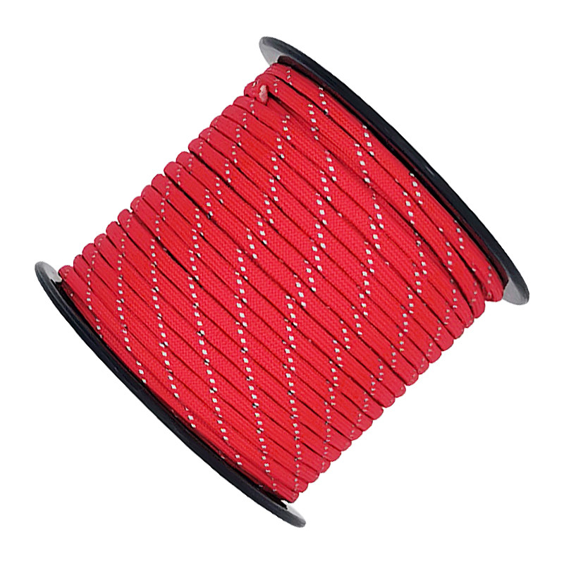 Peegeldav Paracord 550 nöör, 7 haru, 4 mm telkköis, matkamise ellujäämise tarvikud
