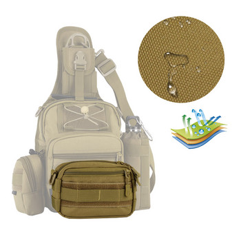 SINAIRSOFT Tactical Messenger Спортна чанта MOLLE Mini Crossbody през рамо Найлонова чанта за кръст Персонална защита Ултра леки чанти