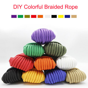 Dia.6mm Paracord Lanyard Rope Survival Parachute Cord One Core Solid for Outdoor Camping Αναρρίχηση με σχοινί πεζοπορία DIY βραχιόλι