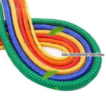 Dia.6mm Paracord Lanyard Rope Survival Parachute Cord One Core Solid for Outdoor Camping Αναρρίχηση με σχοινί πεζοπορία DIY βραχιόλι