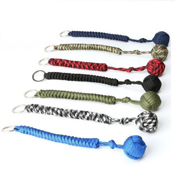 Monkey Fist Steel Ball for Girl Personal Safety Protect Outdoor Security Self Defense Stick Survival Μπρελόκ Σπασμένα παράθυρα