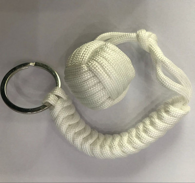 Beždžionės kumštis plieninis rutulys mergaitei Asmeninis saugumas Apsauga lauke Savigynos lazda, išgyvenimo raktų pakabukas, sugedęs langas