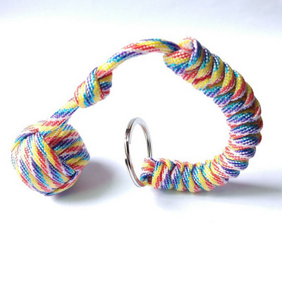 Beždžionės kumštis plieninis rutulys mergaitei Asmeninis saugumas Apsauga lauke Savigynos lazda, išgyvenimo raktų pakabukas, sugedęs langas