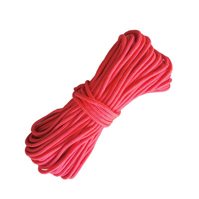 Dia 6 MM 5KN 5 10 20 30 meetrit, südamikuga kedraga langevarju nöör paelaga telgiköis matkamiseks matkariideid