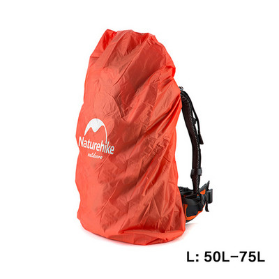 Naturehike mugursoma lietus pārsegs āra ūdensnecaurlaidīgs dubļu putekļu pārklājums, kas pārklāj kāpšanas pārgājienu ceļojumu komplekts, piemērots 30L-50L 50-75L