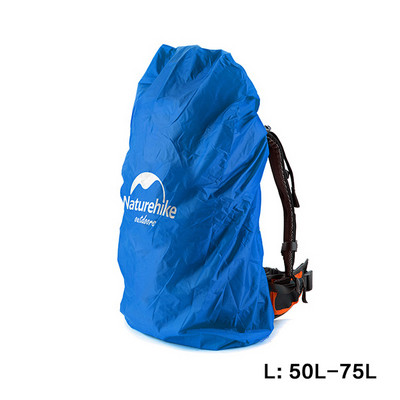 Naturehike mugursoma lietus pārsegs āra ūdensnecaurlaidīgs dubļu putekļu pārklājums, kas pārklāj kāpšanas pārgājienu ceļojumu komplekts, piemērots 30L-50L 50-75L