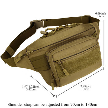 SINAIRSOFT Открита тактическа многофункционална раница за кръста Военна бойна къмпинг Спортна ловна чанта Водоустойчива атлетична чанта за гърдите