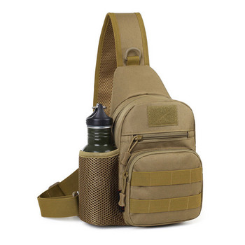 Στρατιωτική τσάντα ώμου εξωτερικού χώρου Molle Πεζοπορία Κάμπινγκ Κυνήγι Σακίδιο Πλάτης Στρατού Καμουφλάζ Tactical Crossbody στήθος Θήκη μπουκαλιού