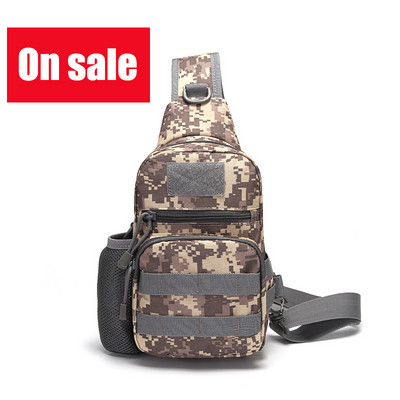 Външна военна чанта за през рамо Molle туризъм, къмпинг, ловна раница, армейска камуфлажна тактическа през рамо през рамо, торбичка за бутилка