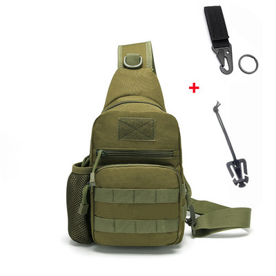 Външна военна чанта за през рамо Molle туризъм, къмпинг, ловна раница, армейска камуфлажна тактическа през рамо през рамо, торбичка за бутилка