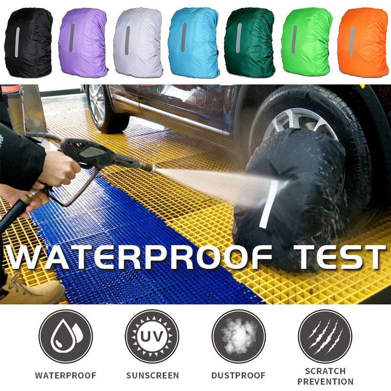 Rucsac reflectorizant, impermeabil, 30-40L, husă de ploaie, sport în aer liber, ciclism de noapte, lumină de siguranță, husă de ploaie, geantă, camping, drumeții