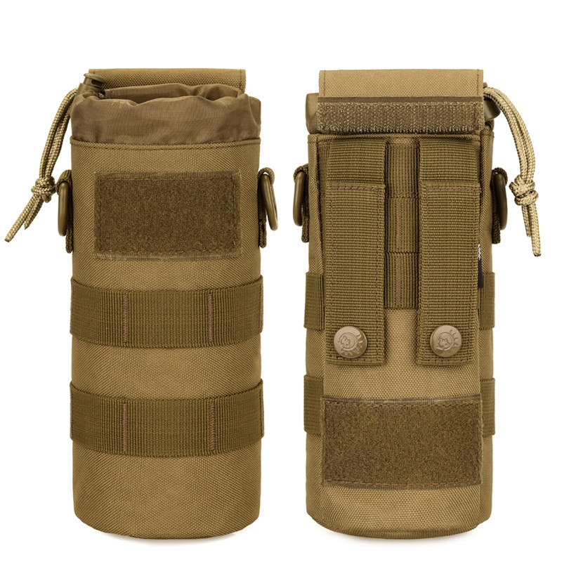 Outdoor Tactical Molle veepudelikott, täiendatud 600 ml mahutavusega reisivee pudelihoidja kott Multifunktsionaalne EDC pudelikott