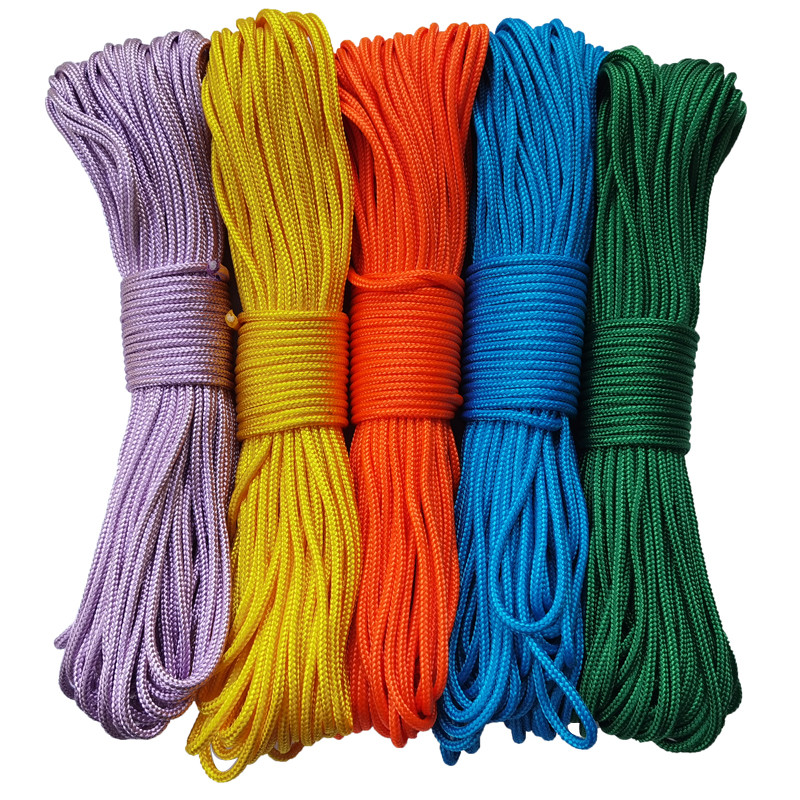 Diametrul de 3 mm 5 10 20 30 de metri Snur de parașuta filat cu miez Snur Cort Cort pentru drumeții Camping frânghie Brățară DIY