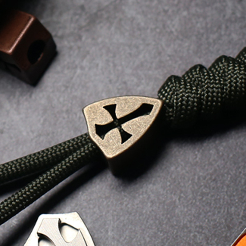 Vasest titaani sulamist ristipärlitega messingist noahelmed ise tehes Paracordi helmed tarvikud