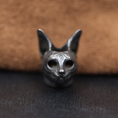 Surnud hinge kaitsepüha egiptuse kassipea skulptuur messingist nuga rant DIY EDC õues paracord ripatsidega ehtetarvikud