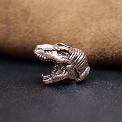 Jurassic Tyrannosaurus Rex pea messingist nuga helmed dinosaurus EDC õues meisterdamine Paracord kootud kaelapael võtmehoidja ripatsid tööriista ehted