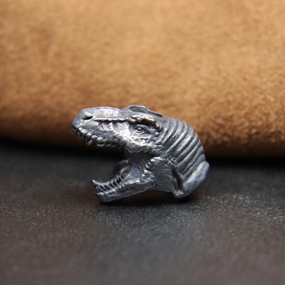 Jurassic Tyrannosaurus Rex pea messingist nuga helmed dinosaurus EDC õues meisterdamine Paracord kootud kaelapael võtmehoidja ripatsid tööriista ehted