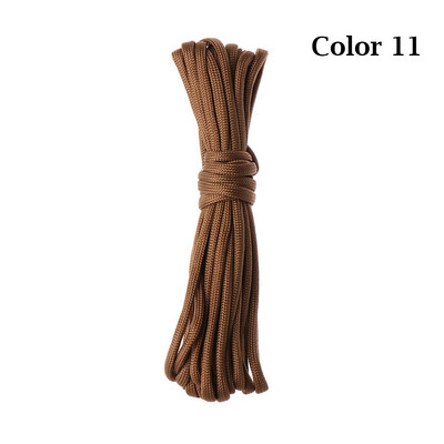 10 metrų 4 mm Paracord laidas, nailoninis lynas, 7 krypčių palapinės virvės, išgyvenimo lauko stovyklavimo standartinė karinė įranga