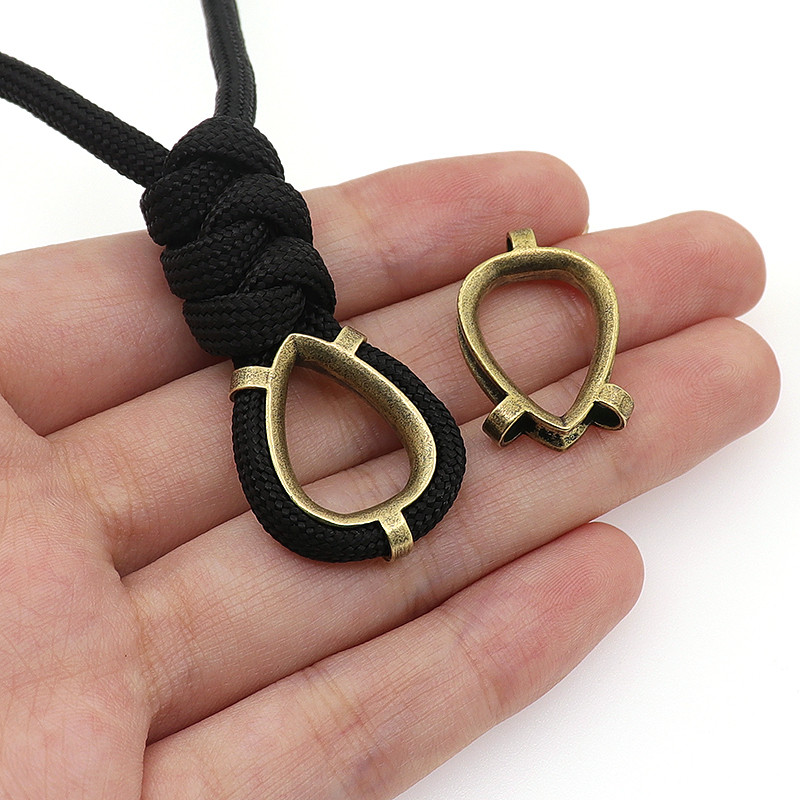 1 tk DIY Paracordi tarvikute rõngas messingist nuga helmed võtmehoidja köis välisvidina auto võtmehoidja