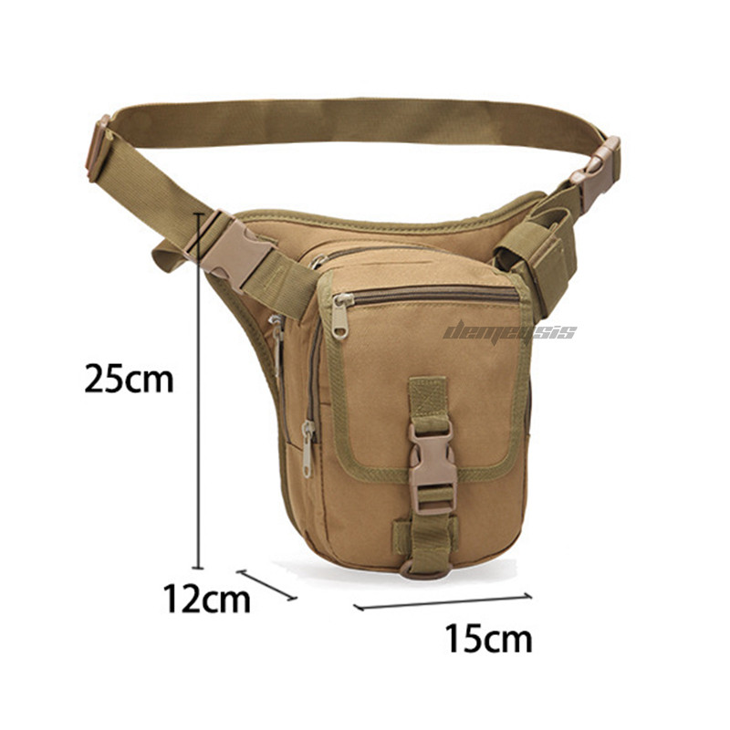 Army taktikai derék lábtáska kültéri vadászat hegymászás állítható deréktáskák katonai Airsoft lövöldözős derék comb szerszámok táska
