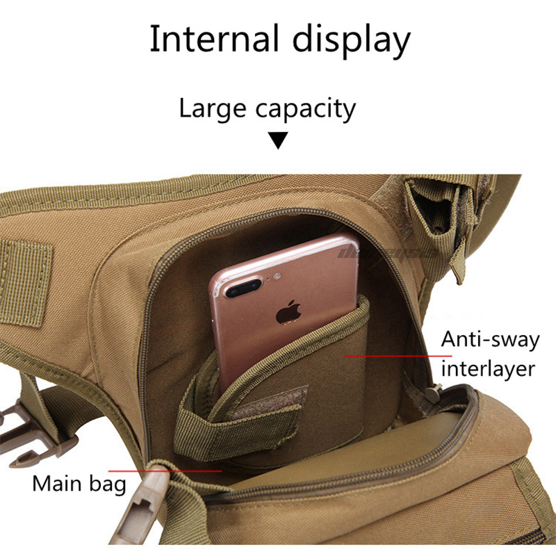Army taktikai derék lábtáska kültéri vadászat hegymászás állítható deréktáskák katonai Airsoft lövöldözős derék comb szerszámok táska