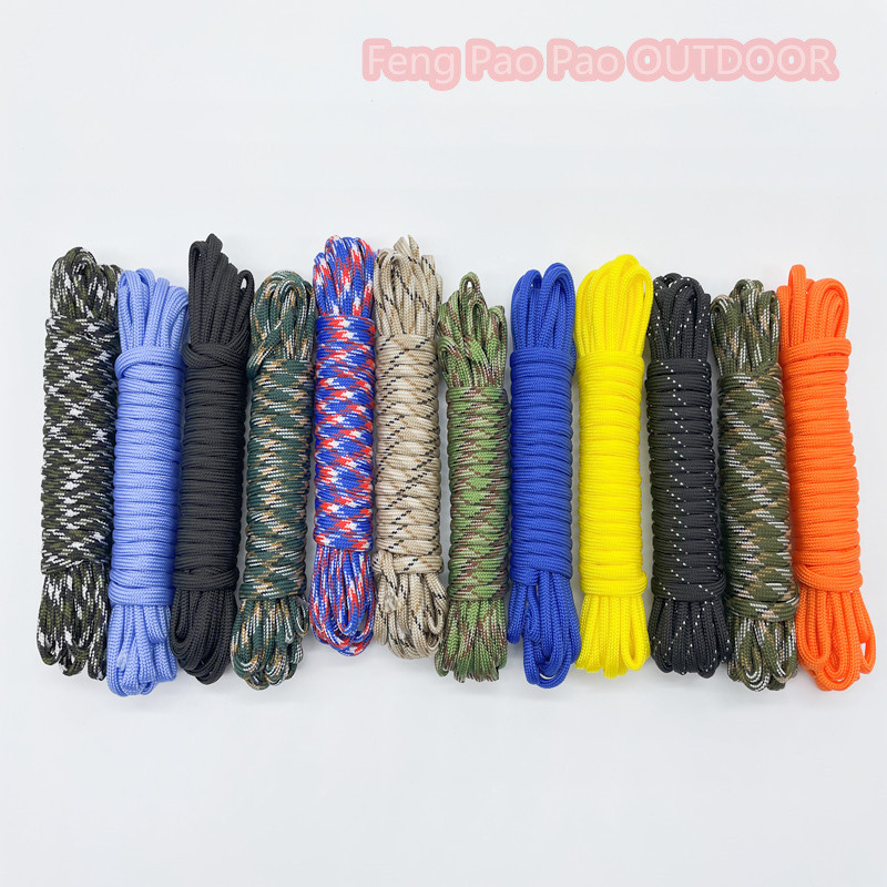 10 31 100 meetrit Paracord for Survival Dia.4mm 7 statiivi südamikuga langevarju nöör pael Välistööriistad Matkaköis Matkariideid