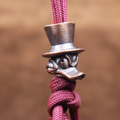 Multifilmide tegelane pardi messingist nuga helmestest ehted isetegemise teel Paracordi riidepuud Aksessuaarid Loomade EDC välitööriist Ripatsid