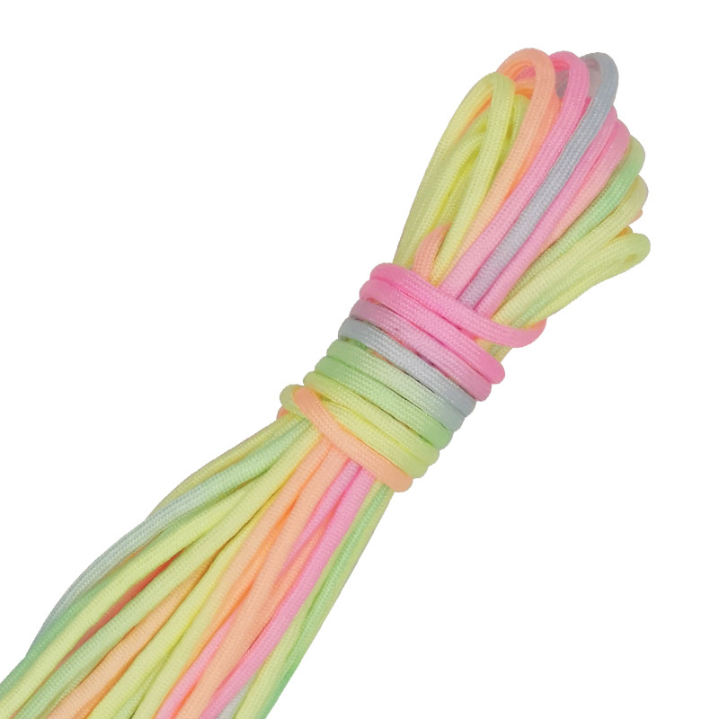 4 mm vikerkaarevärvide nöörköis III 7-haruline langevarjuri köis, ronimine telkimisvarustus, paracord-käevõru