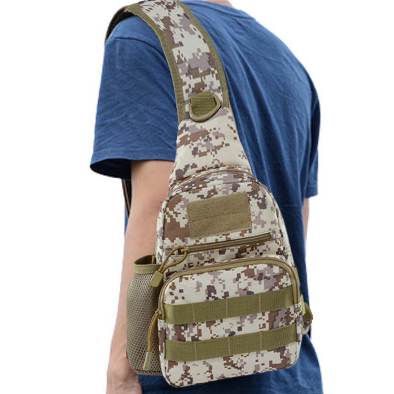 Válltáska Férfi Kültéri Melltáska Heveder Többkamerás terepszínű Kemping Utazás Túrázás Vadászat Katonai Crossbody táska