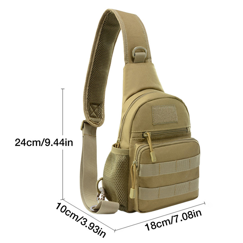 Válltáska Férfi Kültéri Melltáska Heveder Többkamerás terepszínű Kemping Utazás Túrázás Vadászat Katonai Crossbody táska