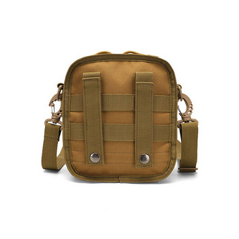 Тактическа чанта за рамо, протектор, спортна чанта, военна чанта Molle EDC, камуфлажна найлонова чанта за туризъм на открито, колоездене, оръжие, чанта за кръста