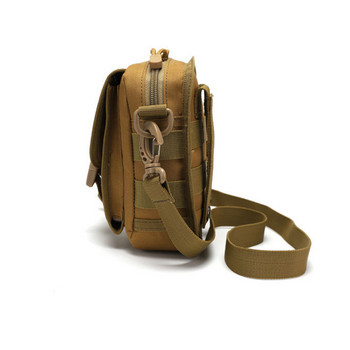Αθλητική τσάντα Tactical Shoulder Bag Protector Military Molle EDC Pouch Camouflage Nylon Outdoor Hiking Cycling Gun Waist Bag