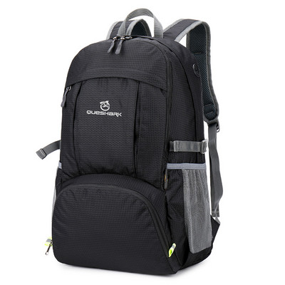 QUESHARK Rucsac profesional 40L, pliabil, rezistent la apă, în aer liber, durabil, pentru camping, alpinism, alpinism, drumeții, geantă de călătorie
