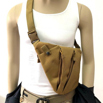 Многофункционална скрита тактическа чанта за съхранение на оръжие Кобур Мъжка лява дясна найлонова чанта за рамо Чанта против кражба Чанта за гърди Лов