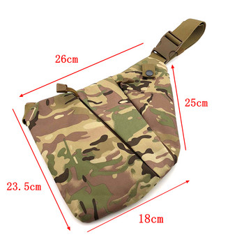 Многофункционална скрита тактическа чанта за съхранение на оръжие Кобур Мъжка лява дясна найлонова чанта за рамо Чанта против кражба Чанта за гърди Лов