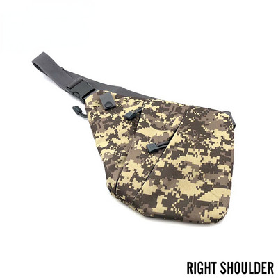 Geantă tactică de depozitare multifuncțională pentru pistol Toc pentru bărbați, stânga, dreapta, geantă de umăr din nailon, geantă antifurt, geantă pentru piept, vânătoare