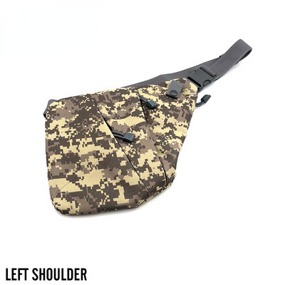 Geantă tactică de depozitare multifuncțională pentru pistol Toc pentru bărbați, stânga, dreapta, geantă de umăr din nailon, geantă antifurt, geantă pentru piept, vânătoare