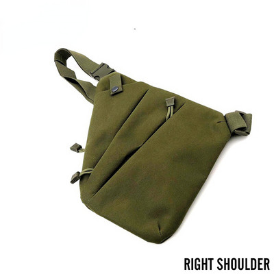 Geantă tactică de depozitare multifuncțională pentru pistol Toc pentru bărbați, stânga, dreapta, geantă de umăr din nailon, geantă antifurt, geantă pentru piept, vânătoare