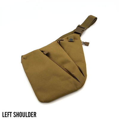 Geantă tactică de depozitare multifuncțională pentru pistol Toc pentru bărbați, stânga, dreapta, geantă de umăr din nailon, geantă antifurt, geantă pentru piept, vânătoare