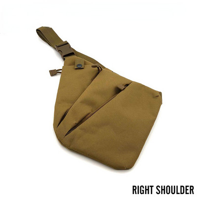 Geantă tactică de depozitare multifuncțională pentru pistol Toc pentru bărbați, stânga, dreapta, geantă de umăr din nailon, geantă antifurt, geantă pentru piept, vânătoare