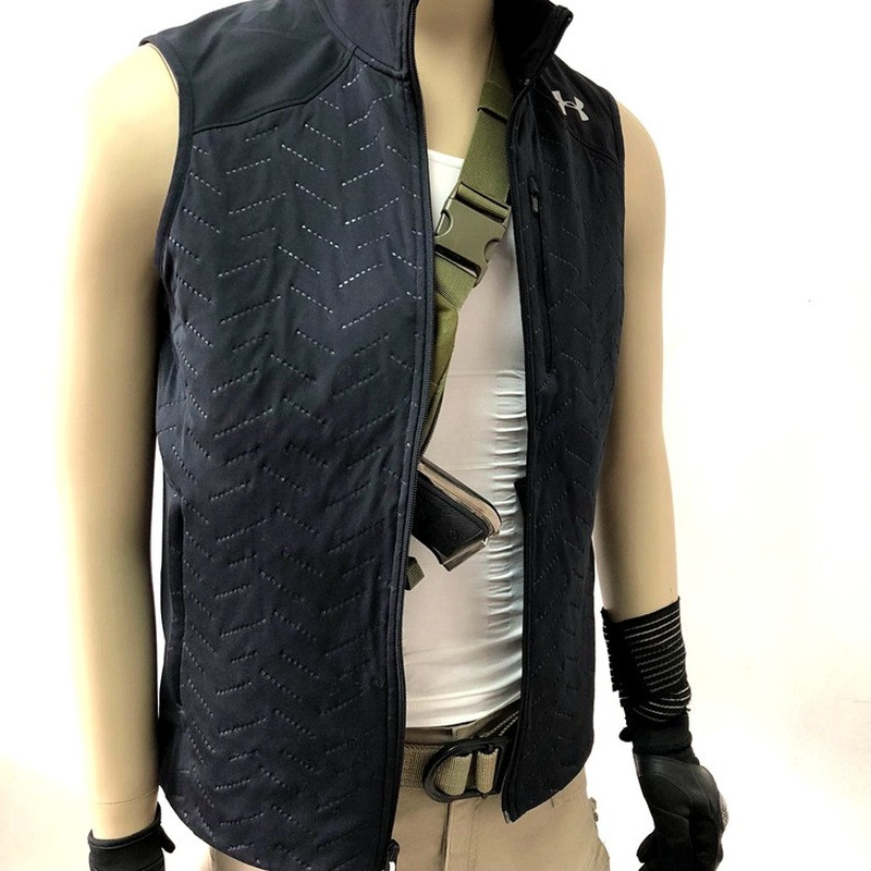 Geantă tactică de depozitare multifuncțională pentru pistol Toc pentru bărbați, stânga, dreapta, geantă de umăr din nailon, geantă antifurt, geantă pentru piept, vânătoare