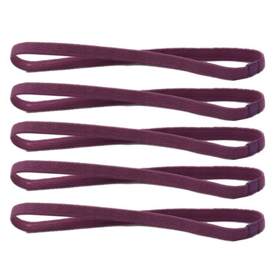 5 vnt. Candy Color Moterų vyrų jogos plaukų juostelės sportinės galvos juostos neslystančios bėgimo elastinės gumos prakaito juostos futbolo plaukų priedai