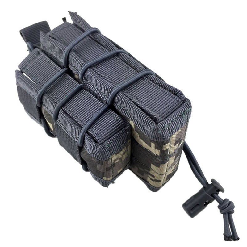 Husă din nailon 600D Paintball Airsoft Pistol tactic Husă pentru reviste MOLLE Geantă de vânătoare pentru sport Călătorii Alergare Drumeții